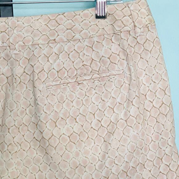 LOFT Pink Snakeskin 4" Shorts Size 10 - Picture 6 of 6